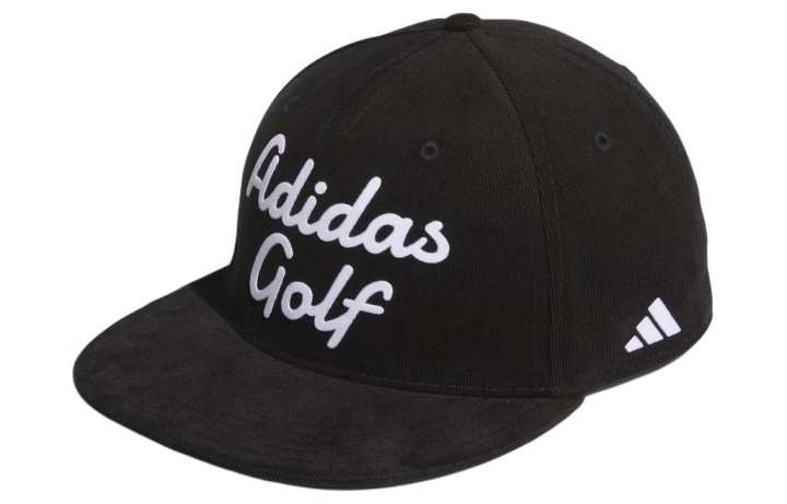 Adidas Adidas Letter Print Corduroy Baseball Caps Men's Black