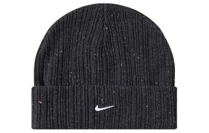 Nike Nike Embroidery Print Polyester Beanies Men's Black