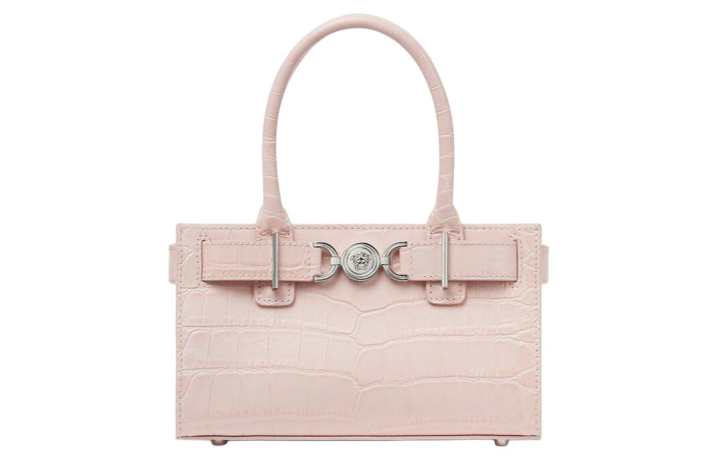 VERSACE VERSACE Medusa '95 Cow Leather Handbag Small Women's Light Pink Red
