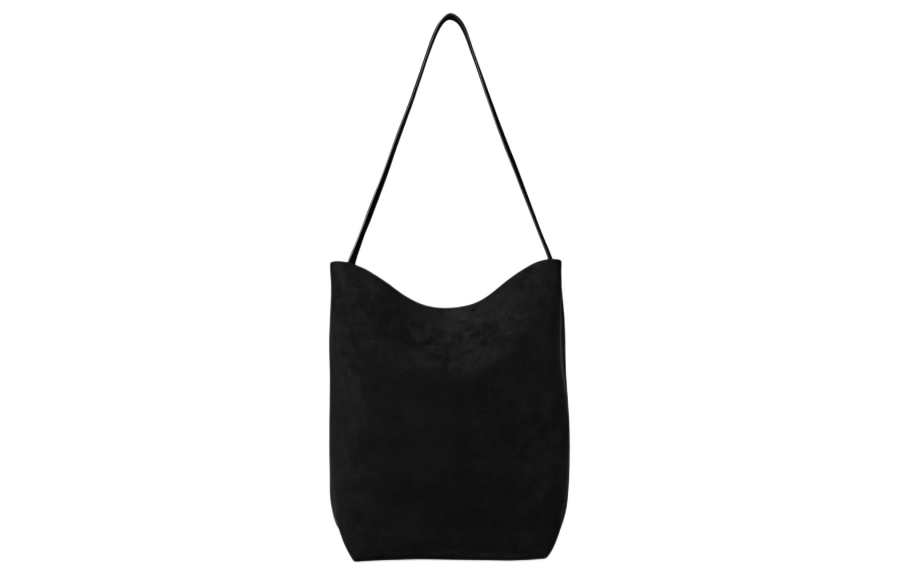 THE ROW N/S Park Authentic Suede Tote Bag, Shopping Bag, Handbag, Shoulder Bag Medium Women's Black