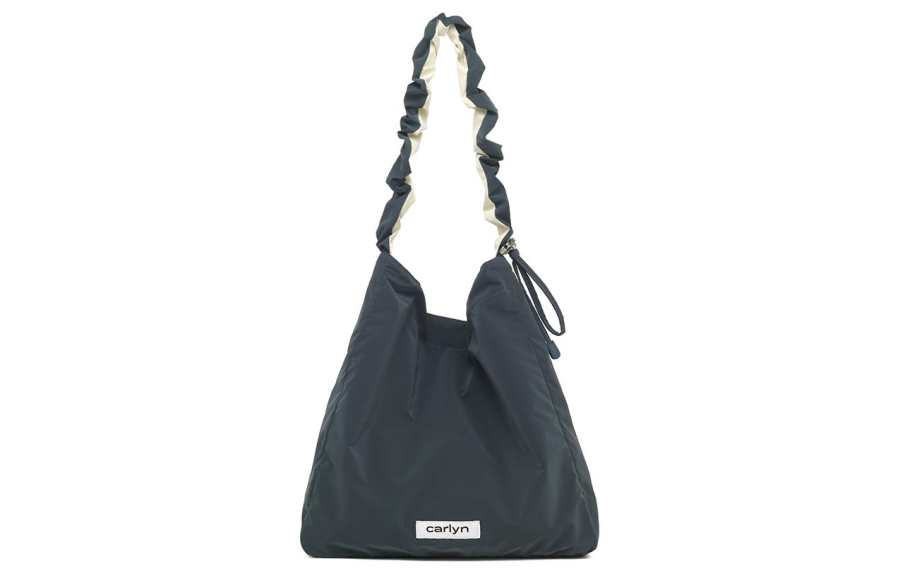 CARLYN Polyurethane Shoulder Bag Women's Marine Blue