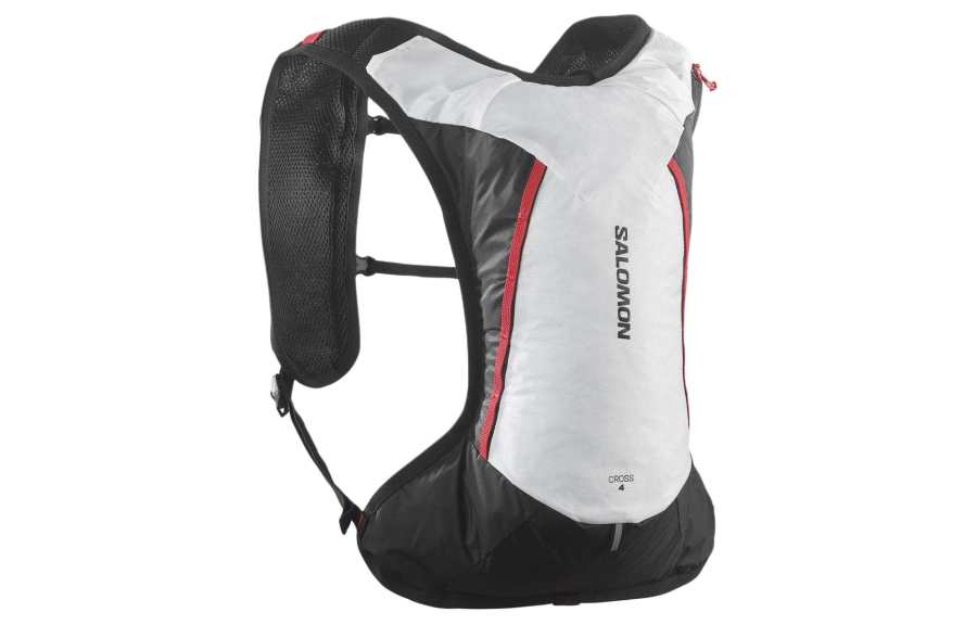 SALOMON 4L Mountaineering Bag, Outdoor Backpack Nylon White & Black Unisex