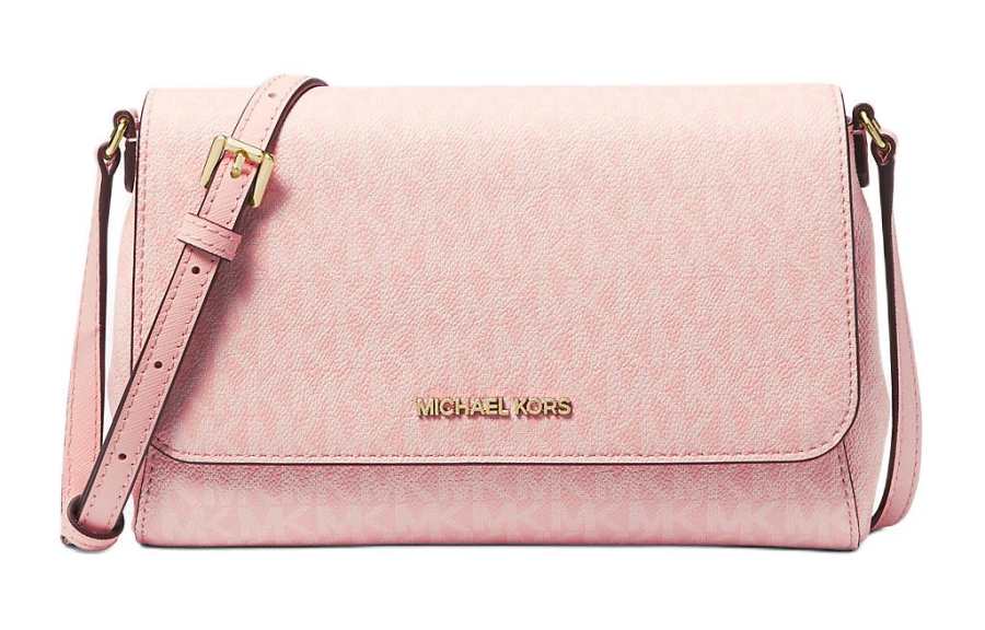 MICHAEL KORS Leather Crossbody Bag, Shoulder Bag Medium Women's Blush Pink