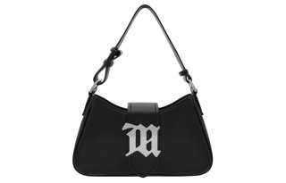 Misbhv Leather Handbag, Shoulder Bag Women's Black