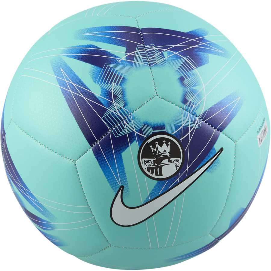 Nike Nike Size 34, Size 5, Size Soccer Ball Rubber Machine Stitched Soccer Ball Unisex Aurora Green Blue White