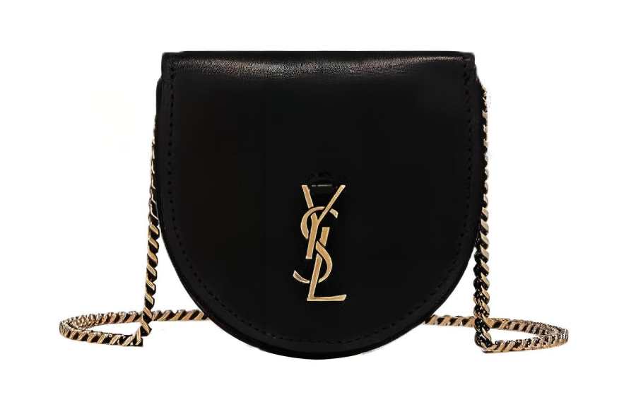 SAINT LAURENT Smooth Leather Shoulder Bag, Crossbody Bag Women's Black