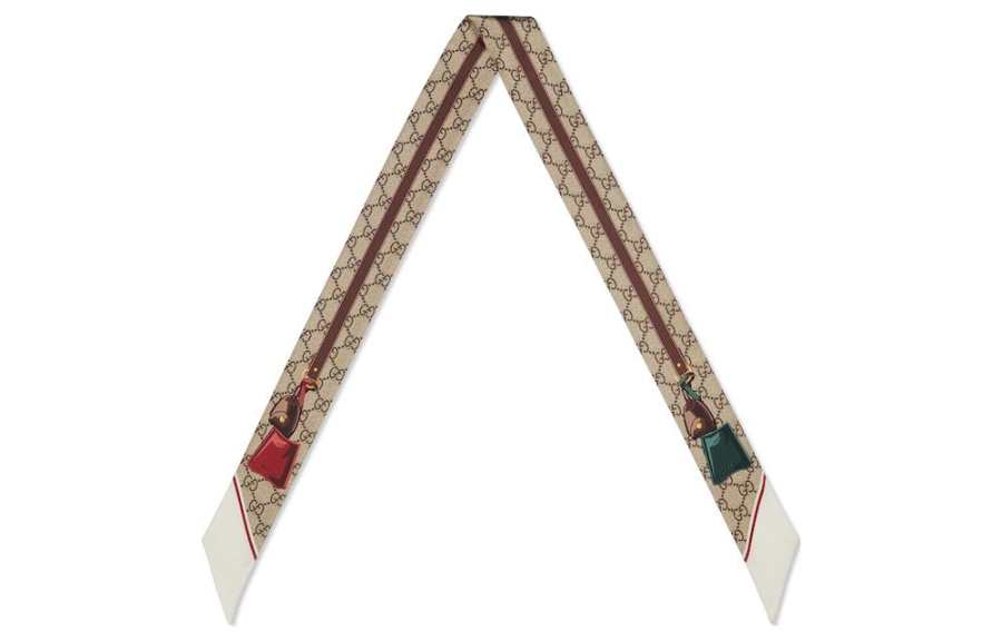 GUCCI Gucci Printed silk twill ribbon