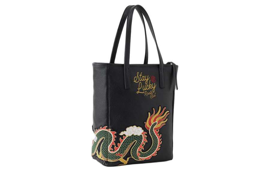 CLOT ROOTS Collaboration Leather Handbag, Shoulder Bag Regular Unisex Black