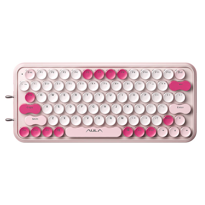 AULA F3680 79 Keys Wireless Bluetooth Tri Mode Women's Typing Office Cell Phones Tablets All