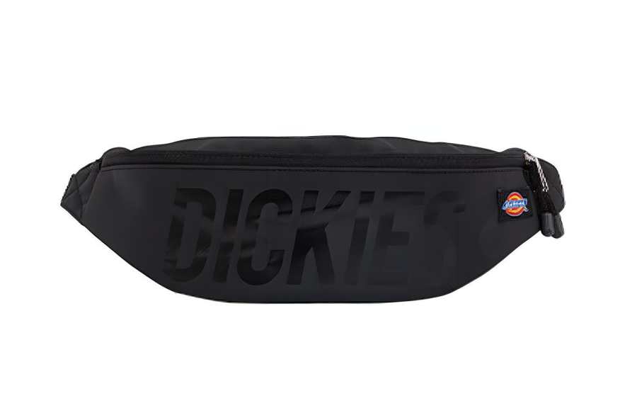 Dickies Polyester Crossbody Bag, Fanny Pack, Sling Bag Regular Unisex Black