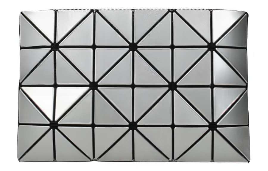 ISSEY MIYAKE Lucent One Tone Plastic Clutch Women's Silver