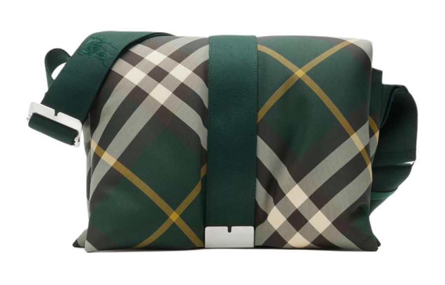 Burberry Pillow Polyester Messenger Bag, Crossbody Bag, Shoulder Bag Men's Ivy Green