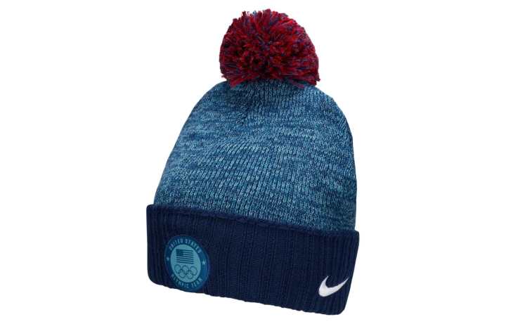 Nike Nike Polyester, Nylon, Elastane, Polyester Beanies Men's Blue