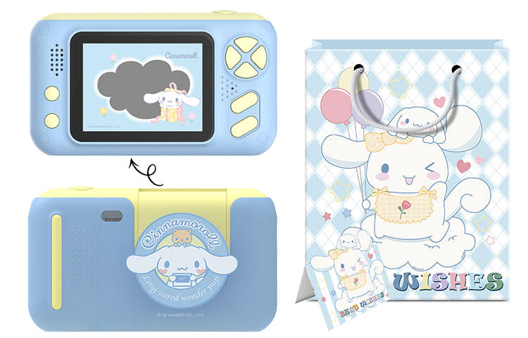 EMIE x SANRIO X18 Flip Digital Camera CMOS 32mb Stable Stand Cinnamoroll Camera Cute Small For Selfies