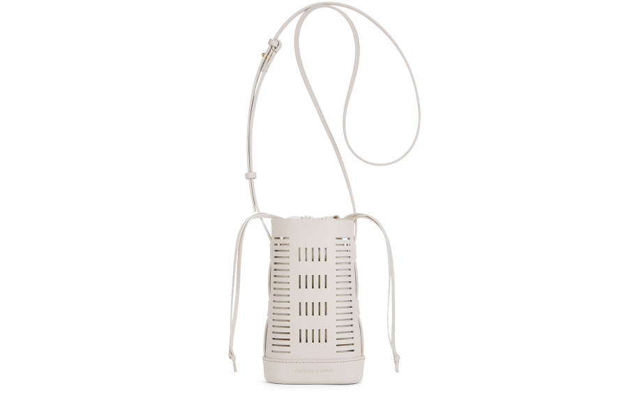 CHARLES&KEITH Polyurethane Synthetic Leather Crossbody Bags Mini Women's Tan Tea Brown/Oat