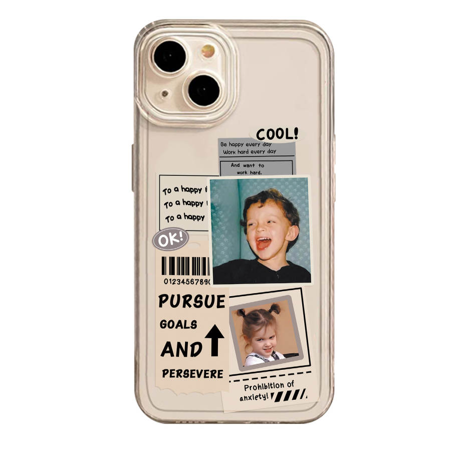 XIAOGU TPU Material Western Creative Trendy Brand Ins Impact Resistant Transparent Niche Premium Aesthetic Phone Cases