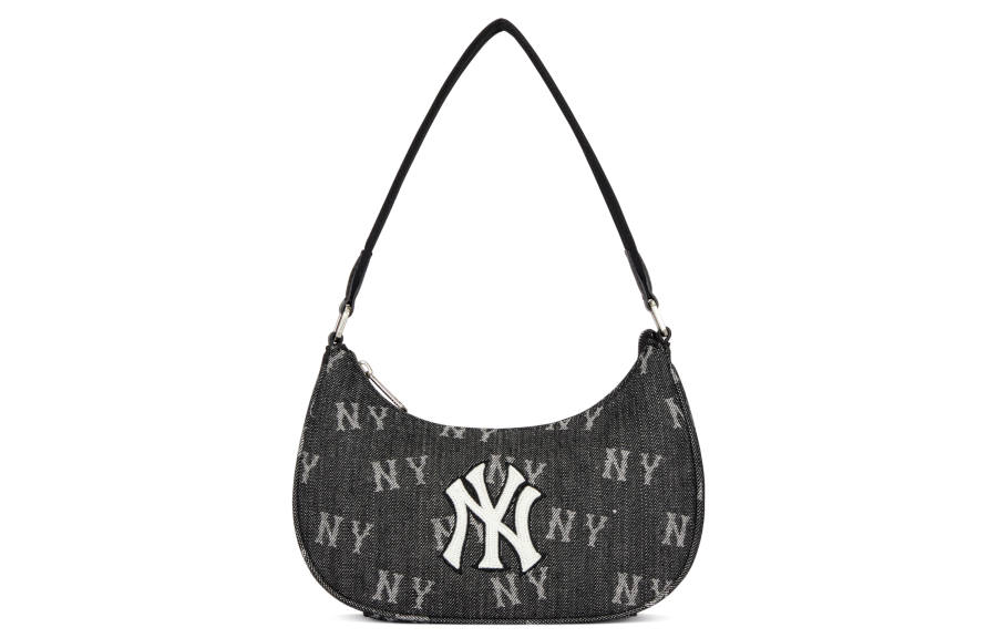 MLB New York Yankees Cotton Shoulder Bag, Handbag, Clutch, Student Backpack Unisex Gray