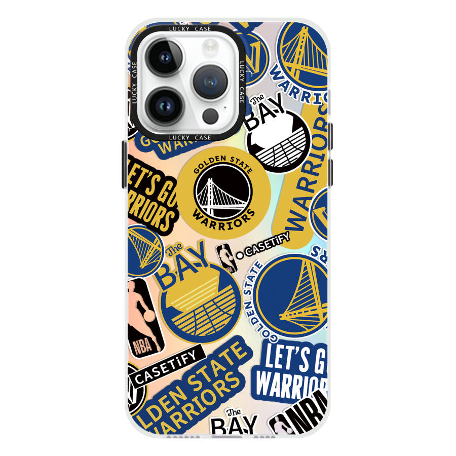 XIAOGU ABS+PC Material NBA Team Dazzling Color Laser Trendy Premium Aesthetic Unisex Phone Cases