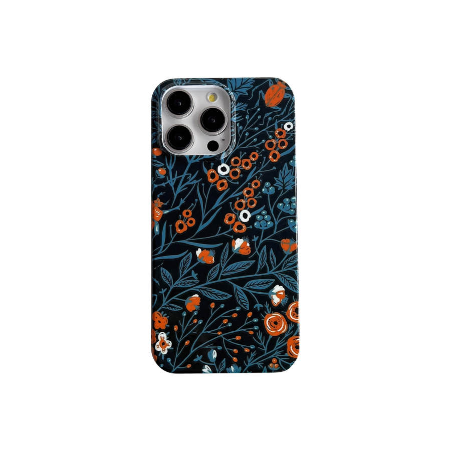 GAAOGKK Silicone Material Spring Floral Totem Trendy Small Floral Women's Couple Compatibility IPhone15/14/13/Pro/proma