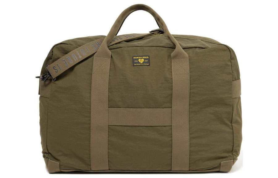 HUMAN MADE Nylon Shoulder Bag, Crossbody Bag, Handbag Regular Unisex Army Green