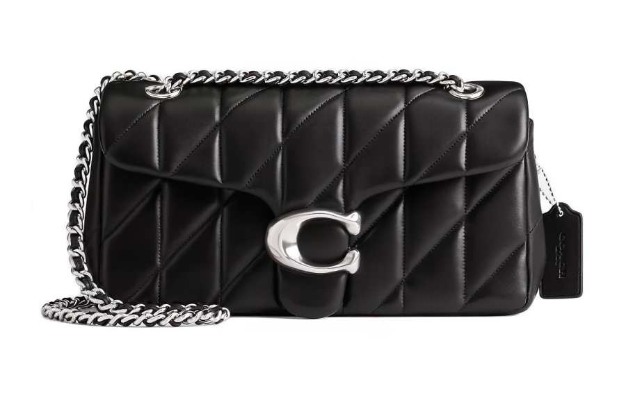 COACH Tabby Nappa Leather Crossbody Bag, Shoulder Bag Medium Women's Black