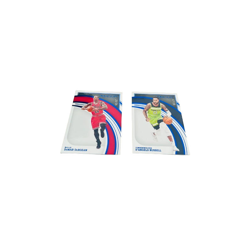 PANINI DeMar DeRozan, D'Angelo Russell, Star Card, Card Pass Sports Cards 2 Pcs