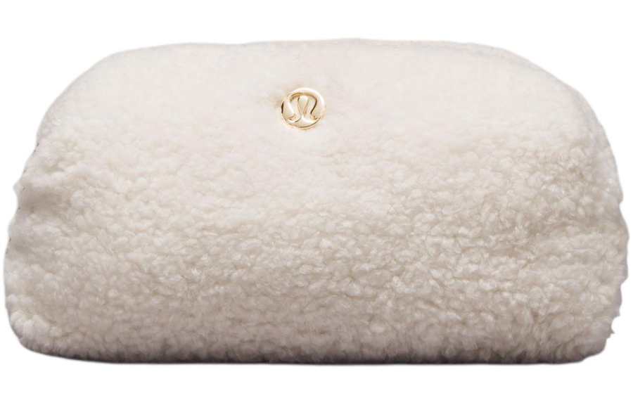 Lululemon Fabric Storage Bag Trumpets Women's White Opal & Gold