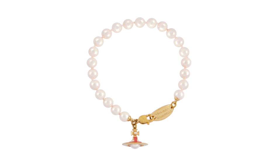 Vivienne Westwood Enamel Beaded Bracelets Women's Gold
