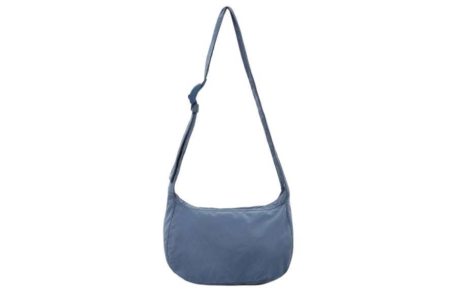 COS Polyamide Saddle Bag, Shoulder Bag, Crossbody Bag Medium Unisex Haze Blue
