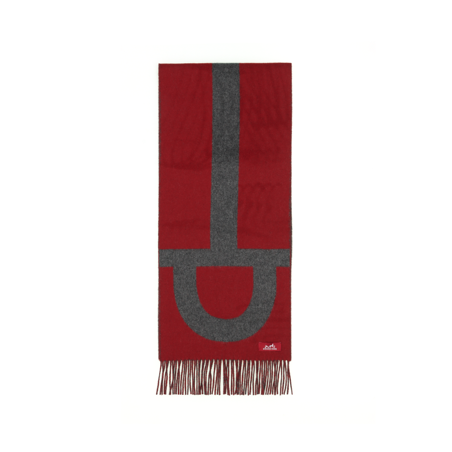 HERMES Cashmere Knit Scarves Women's Multicolor