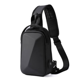 FENRUIEN Oxford Shoulder Bag, Crossbody Bag, Sling Bag Medium Men's Black