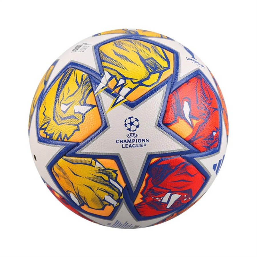 Adidas Adidas 23/24 UEFA Champions League Match Ball Size 5 Soccer Ball Machine Stitched Soccer Ball Unisex White Yellow Red