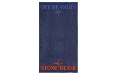 STONE ISLAND Logo embroidered Cotton Towel