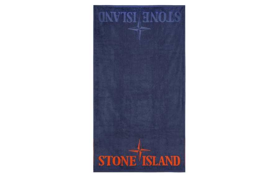 STONE ISLAND Logo embroidered Cotton Towel