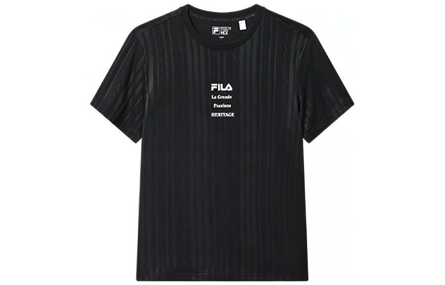 FILA Heritage T Shirt Men's Jet Black