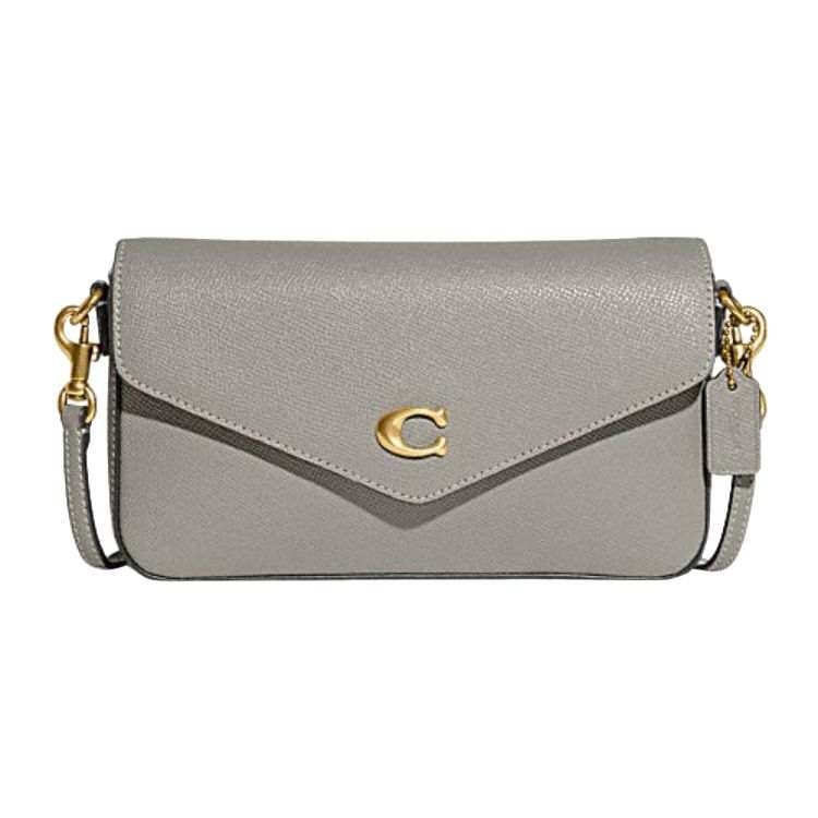 COACH Wyn Cow Leather Crossbody Bags Small Women's Gray