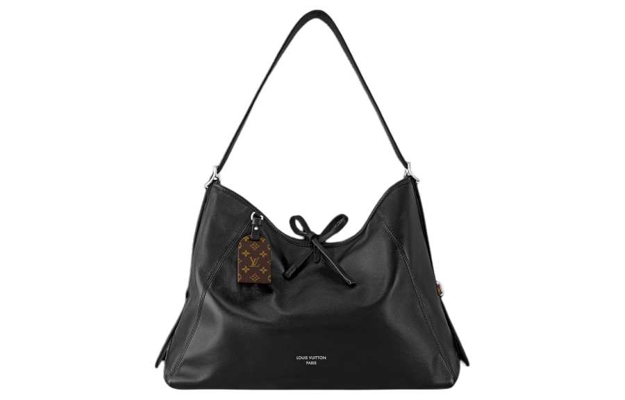 LOUIS VUITTON Carryall Lambskin Shopping Bag, Tote Bag, Handbag, Shoulder Bag Medium Women's Black