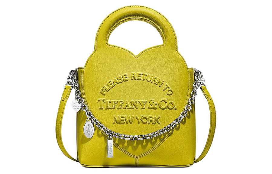 TIFFANY & CO. Return To Tiffany Collection Goatskin Shoulder Bag, Crossbody Bag, Handbag Mini Women's Citrine Color