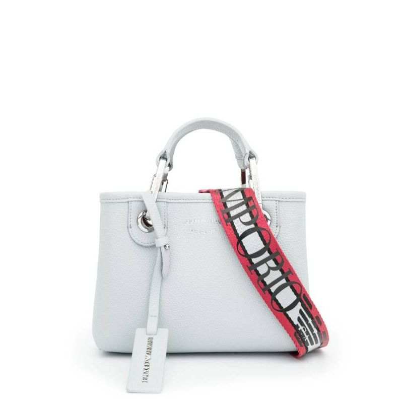 EMPORIO ARMANI Polyurethane Shoulder Bag, Crossbody Bag, Handbag Mini Women's White