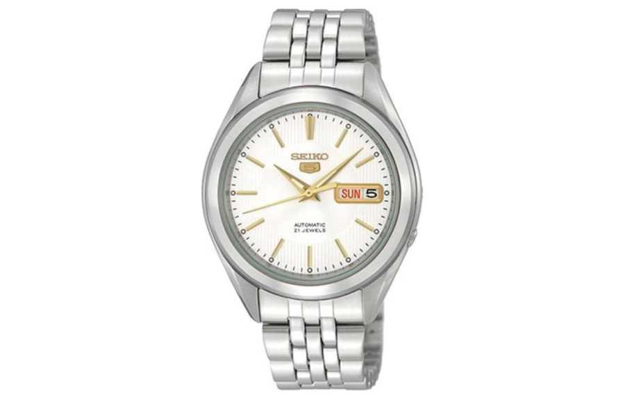 SEIKO 30m Water Resistant Automatic Mechanical Movement Stainless Steel Strap Watch 37mm Unisex
