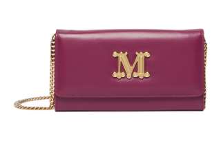 MaxMara Soft Smooth Calfskin Crossbody Bag, Shoulder Bag Women's Wisteria Purple