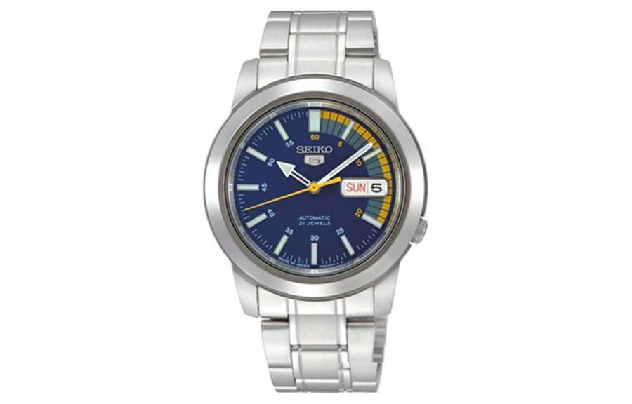 SEIKO 30m Water Resistant Automatic Mechanical Movement Stainless Steel Strap Watch Men's Watches