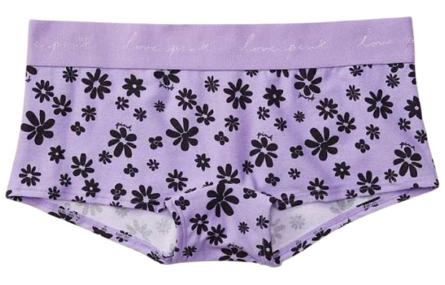 Victoria's Secret Underpants Women's 1 Pack Lavender Floral Print