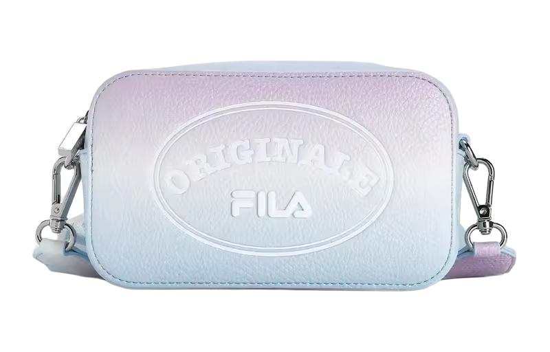 FILA Polyurethane PU Synthetic Leather Box Bag, Shoulder Bag, Crossbody Bag Women's Sky Blue