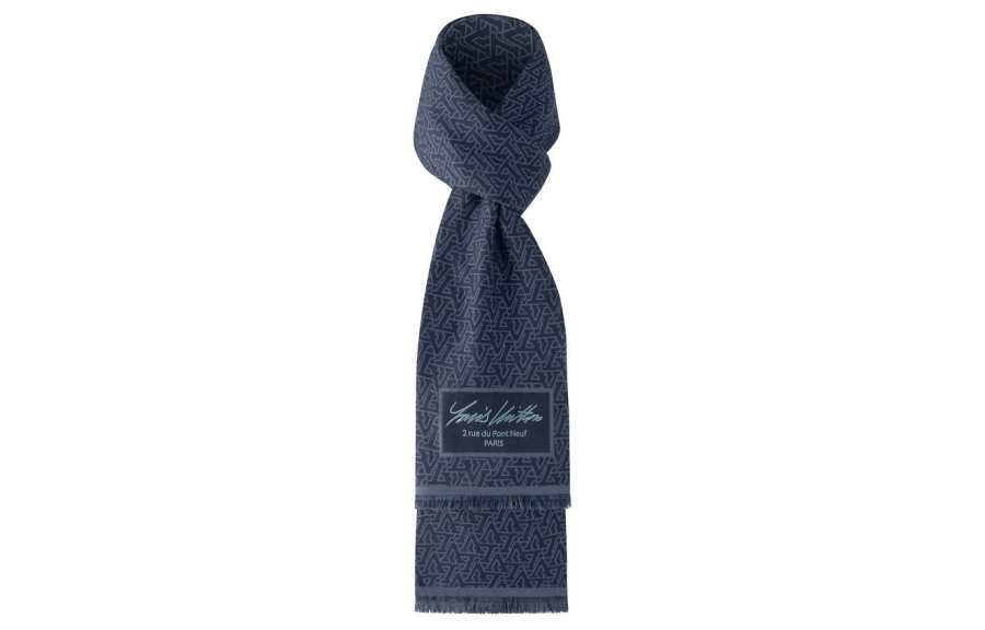 LOUIS VUITTON LOUIS VUITTON Knit Scarves Unisex Blue