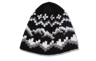 And Wander Wool Nylon Beanies Men's Black