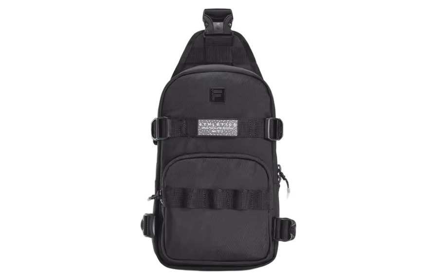FILA Fabric Sling Bag Extra Small Men's Pitch Black