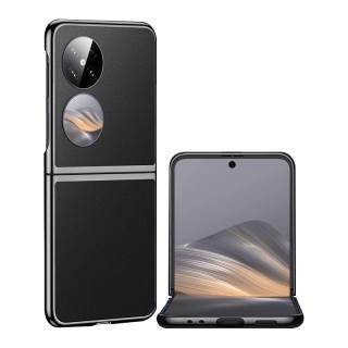 HANNUO Genuine Leather Material Electroplated Impact Resistant Phone Cases Huawei Pocket2