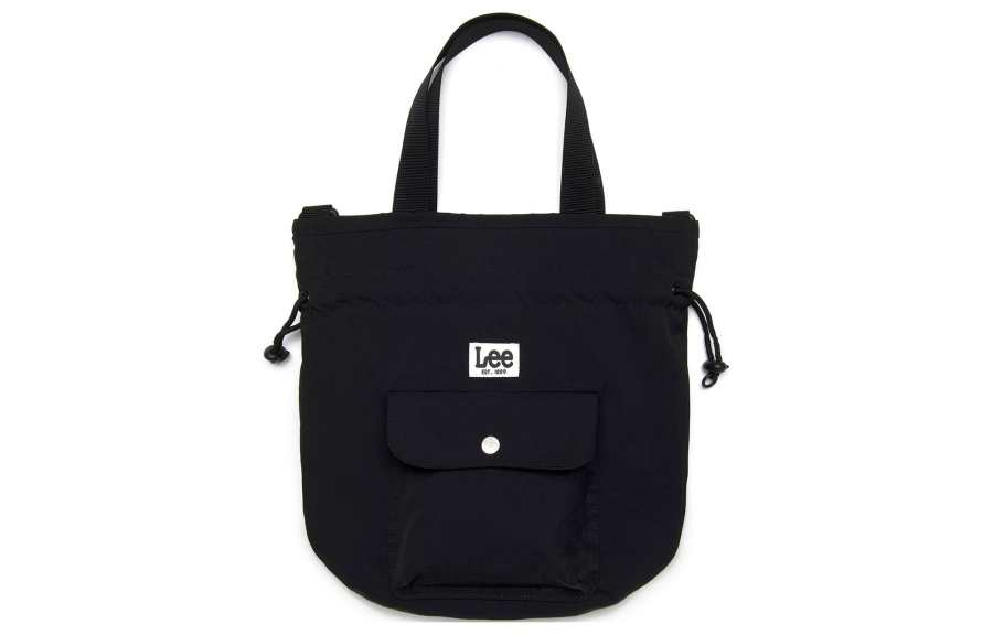 Lee Lee Nylon Bucket Bag, Shoulder Bag Unisex Black