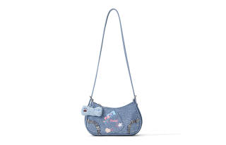 Sound For Life Zip Closure Fabric Crossbody Bag Small Women's